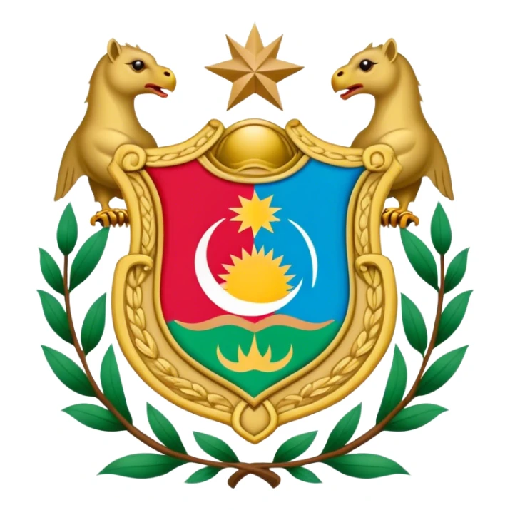 coat of arms of Azerbaijan sticker