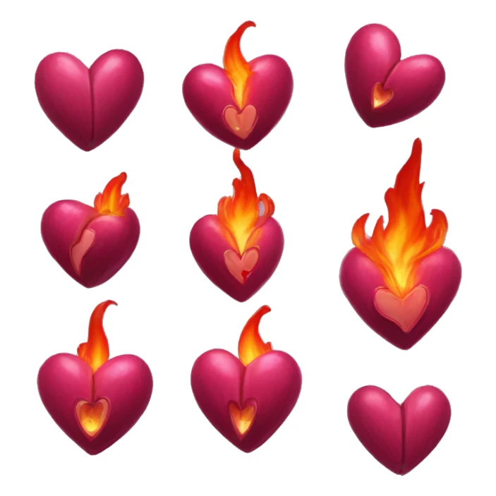 I need a bleeding heart. The fire heart is important for celebration but the bleeding heart says "I am so filled with human emotion about this that I can scarcely breathe" sticker