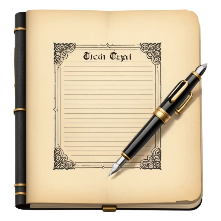 Courtroom Items, Legal Document – official case file or contract sticker