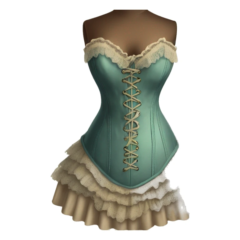 Beautiful vintage corset dress  sticker