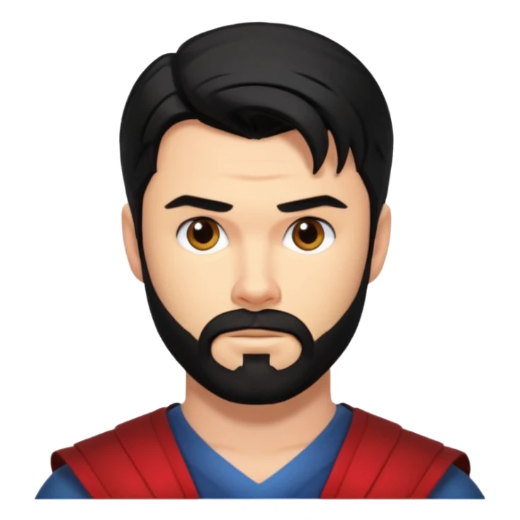 chris hemsworth black hair and beard sticker