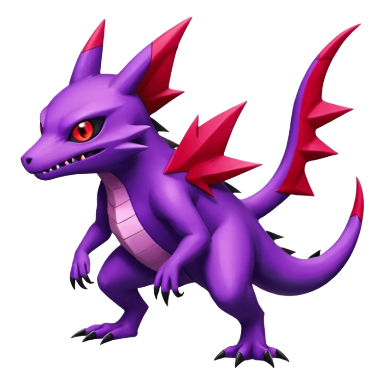 Salandit-Sableye-Noibat-Zangoose-fusion, full body sticker