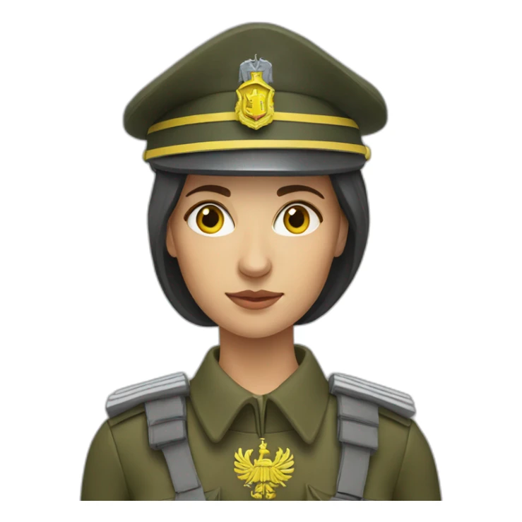 ukranian soldier woman sticker