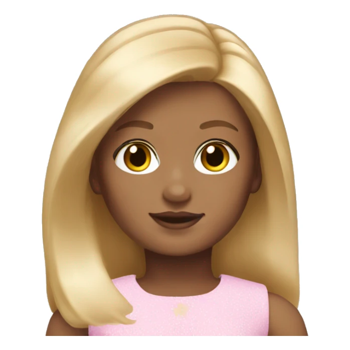 american girl with blonde shoulder level hair sticker