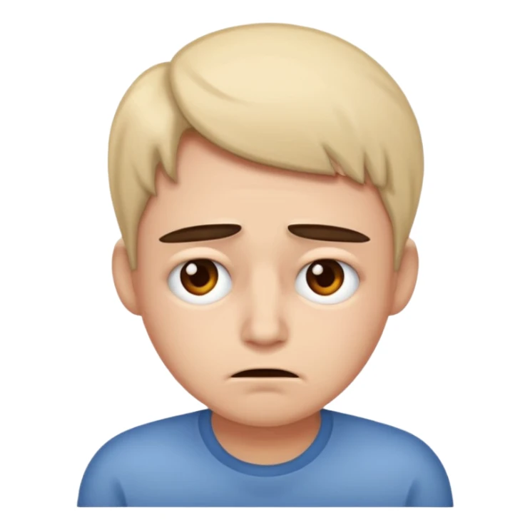 Un visage fatigué et un expression de paresseux sticker