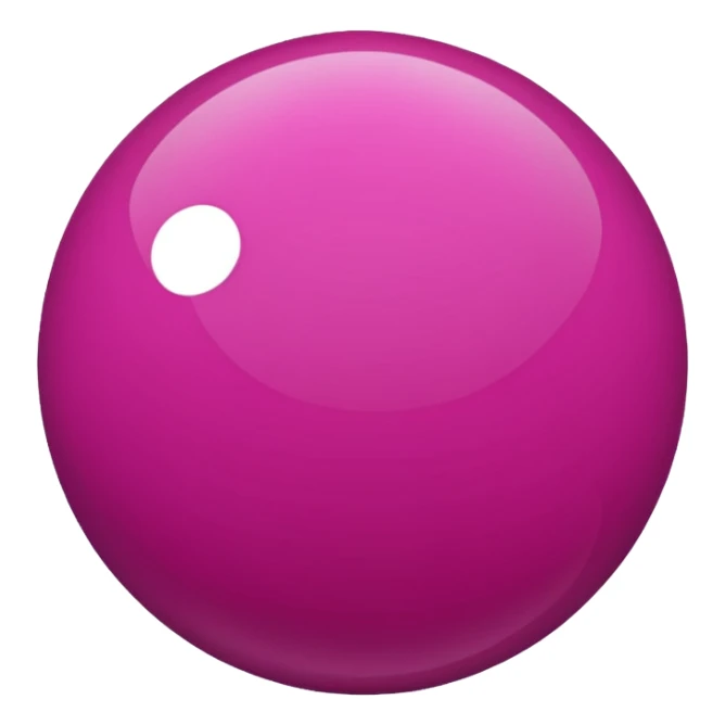 magenta color sphere,pnly sphere. sticker