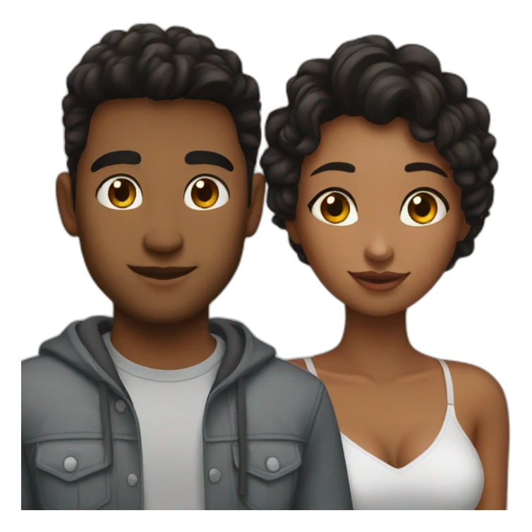 Alina and her boyfriend Sasha sticker