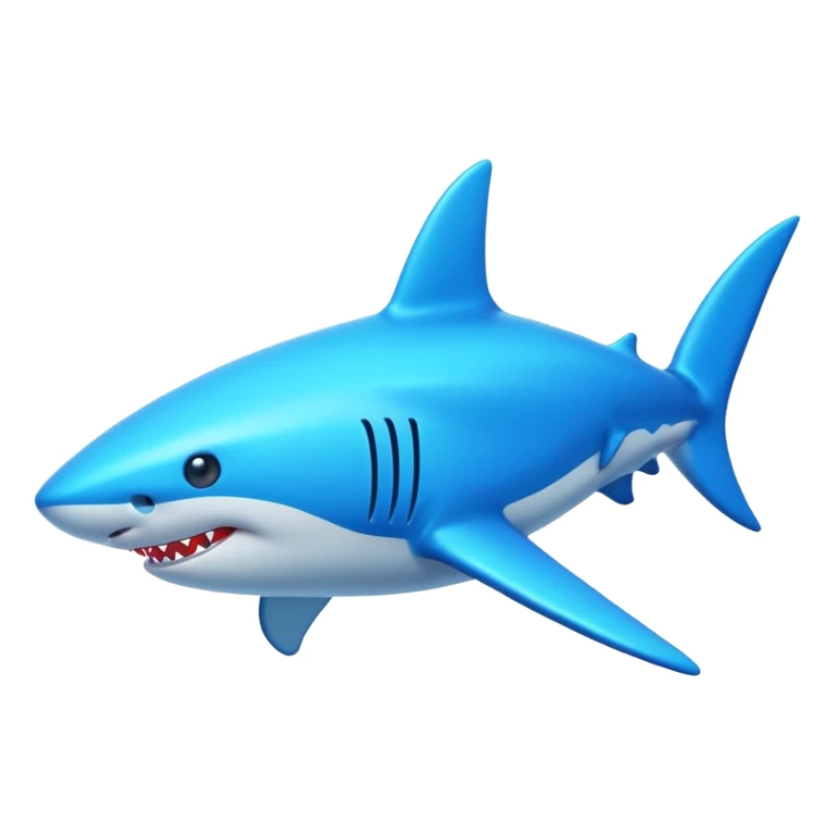 Neon shark sticker