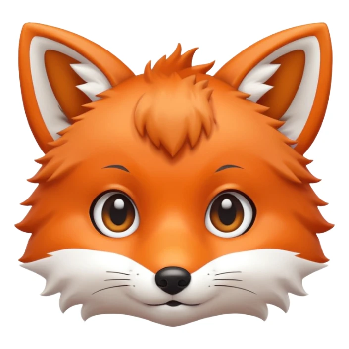 une tête de renard trop kawaii sticker