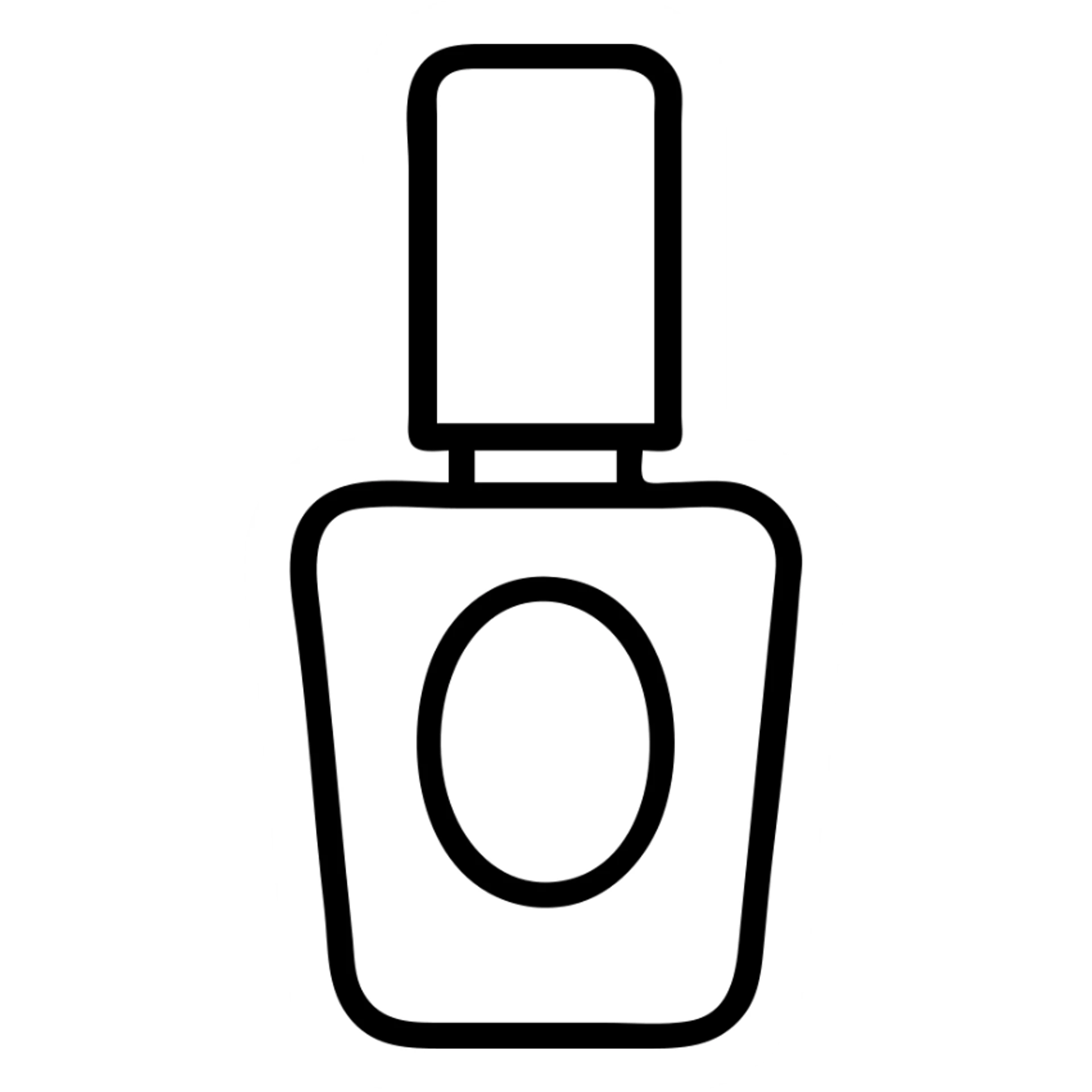 Nail polish bottle sticker