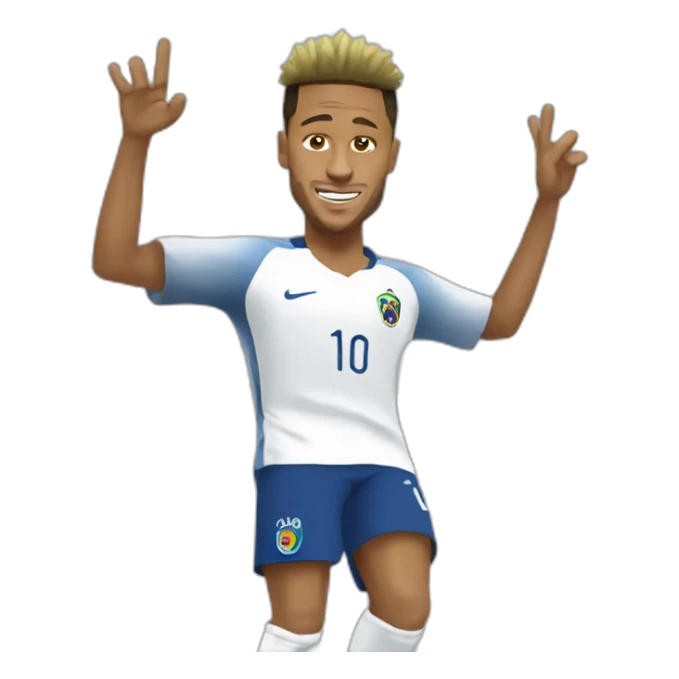 Neymar qui fait un geste technique au foot sticker