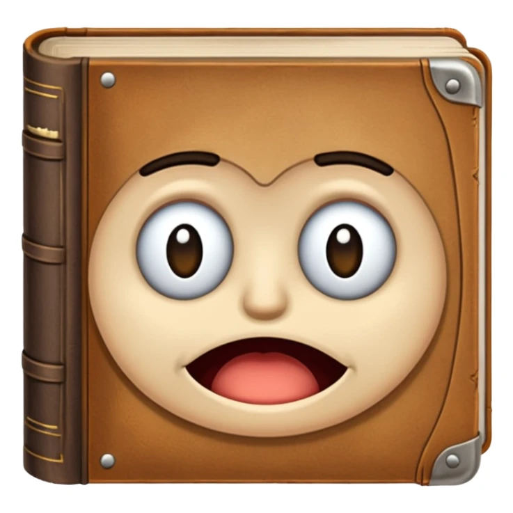 a book with the emotion of embarrassment sticker