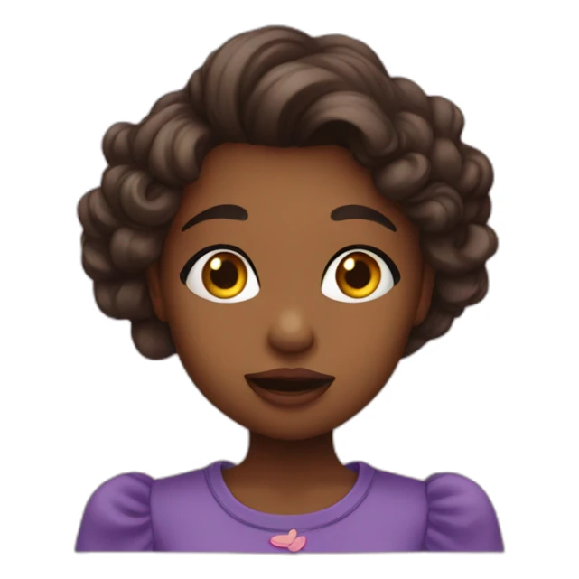 Girl Flying kiss sticker