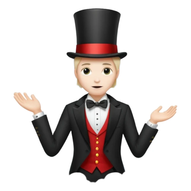 a magician who disappears into fog sticker