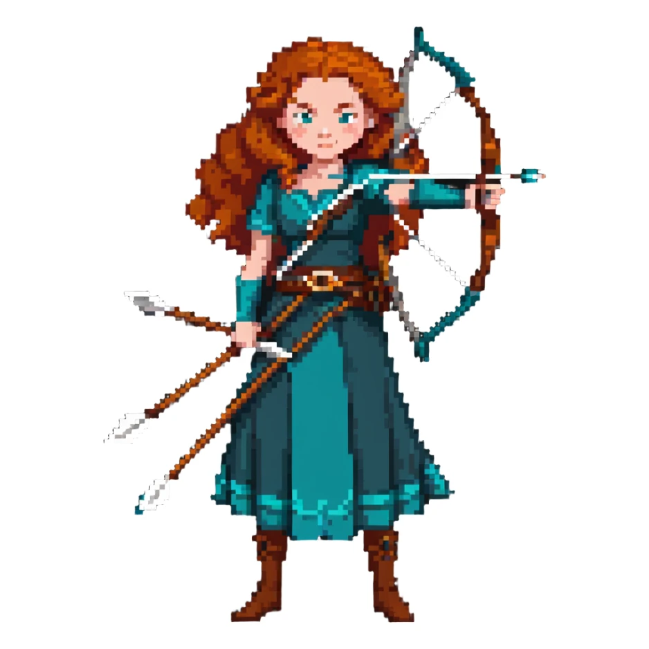 Merida from Brave, Disney sticker