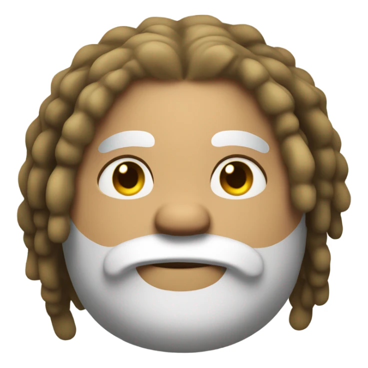 short fat tan man with black and blonde dreads sticker