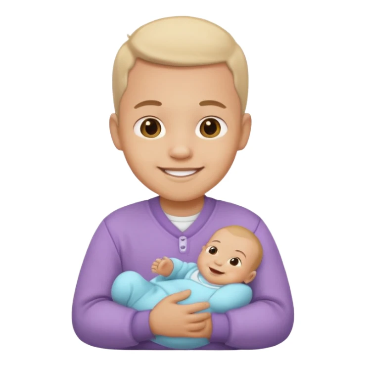 man with eros baby clothes sticker