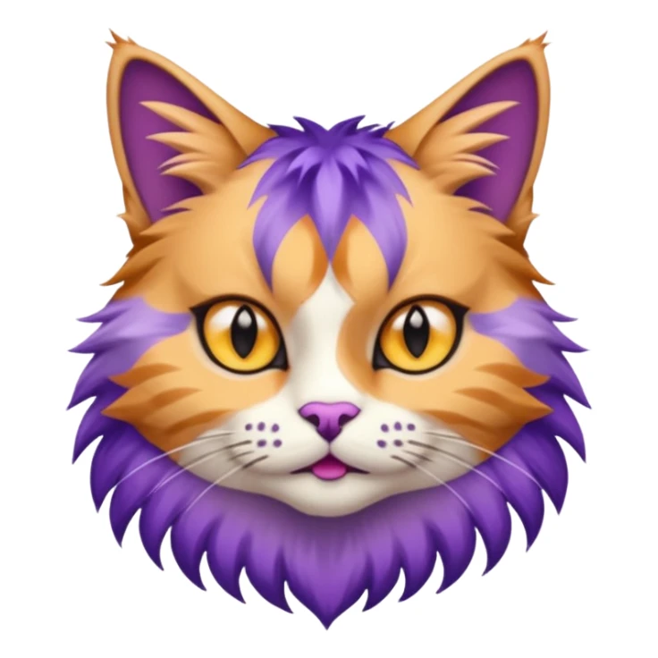 Cailco cat hybrid wildcat collar purple spike a sticker
