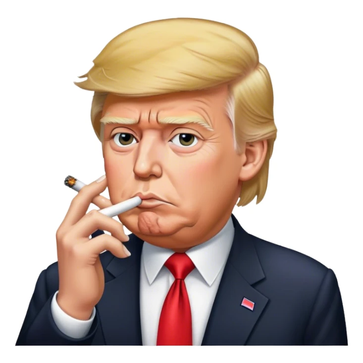 Donald trump smoking sticker