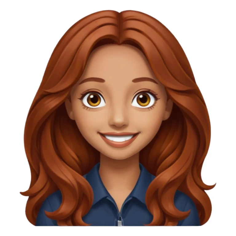 Jade Thirlwall with long reddish brown hair sticker