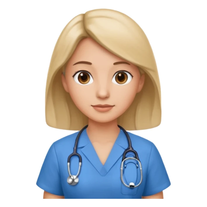 doctor with blue dress  sticker
