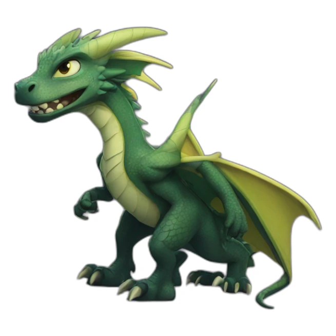 Dragón negro DreamWorks furia nocturna sticker