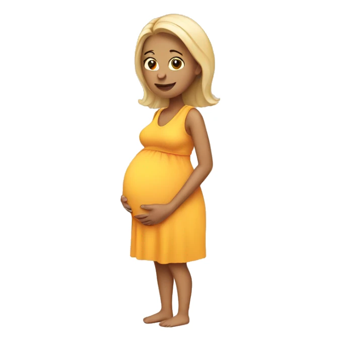 White pregnant woman  sticker