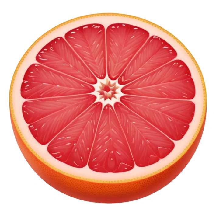 juicy grapefruit (pompelmo) with pink flesh sticker