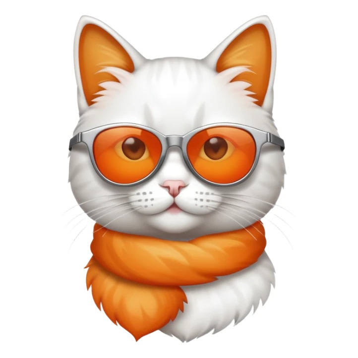cat wearing sunglasses sticker