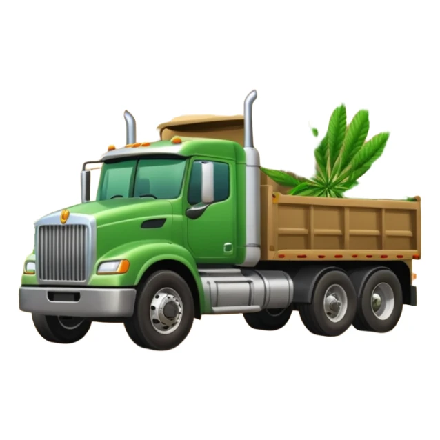weed destiny semi truck sticker