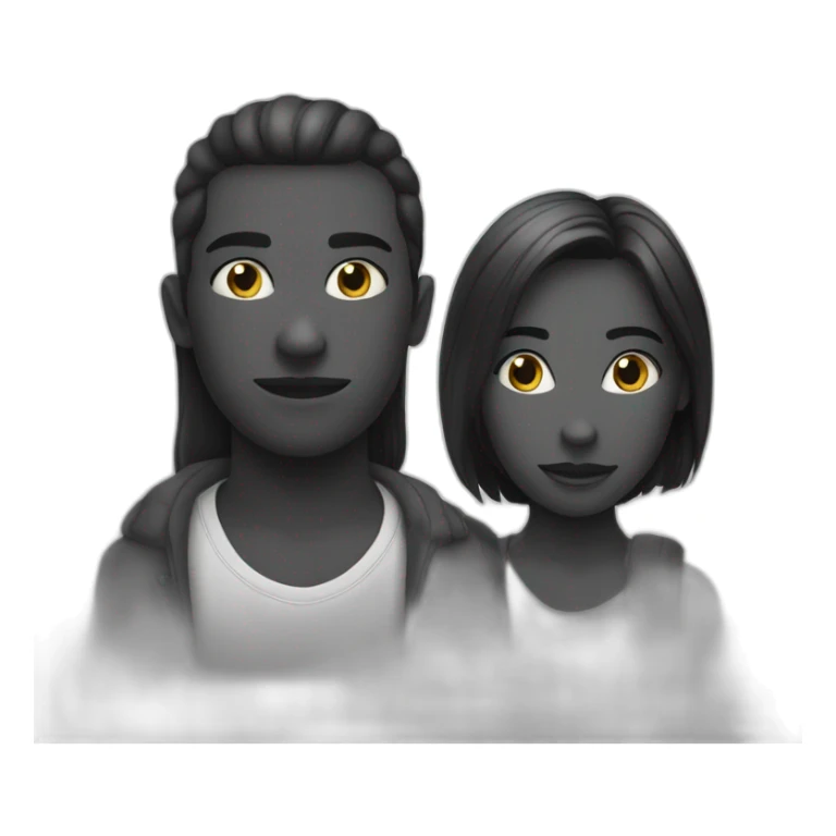 Rond-noir-avec-yeux-coquins sticker