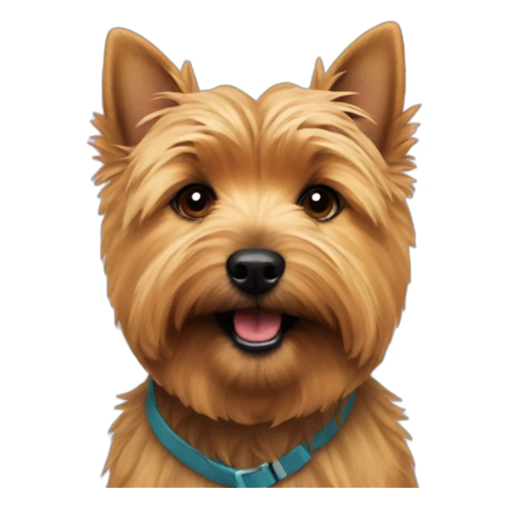 Norwich terrier says happy birthday sticker