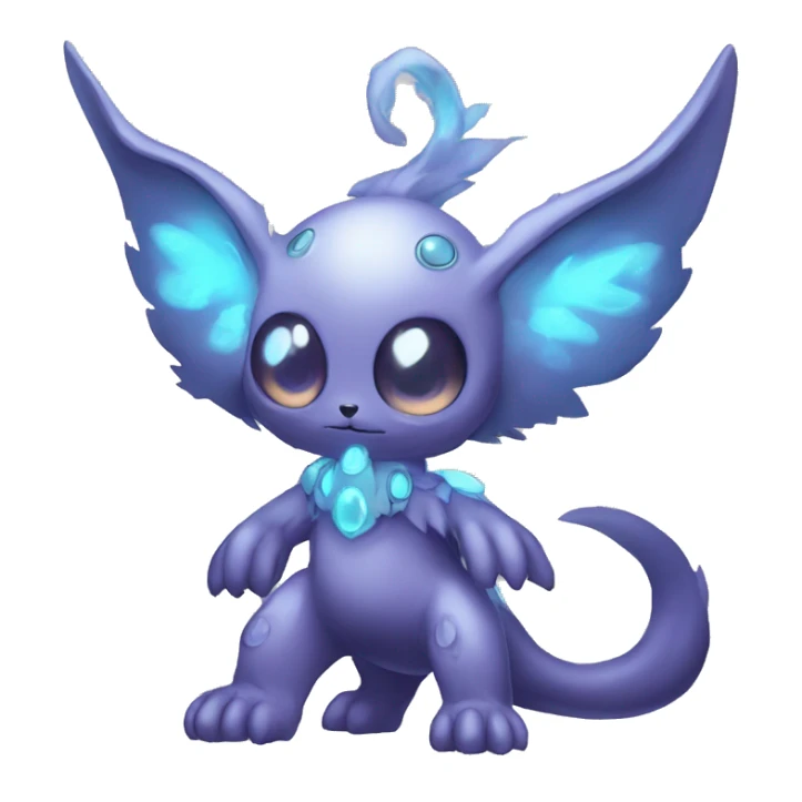 cute cool edgy ethereal magical alien Digimon-Fakemon-animal full body sticker