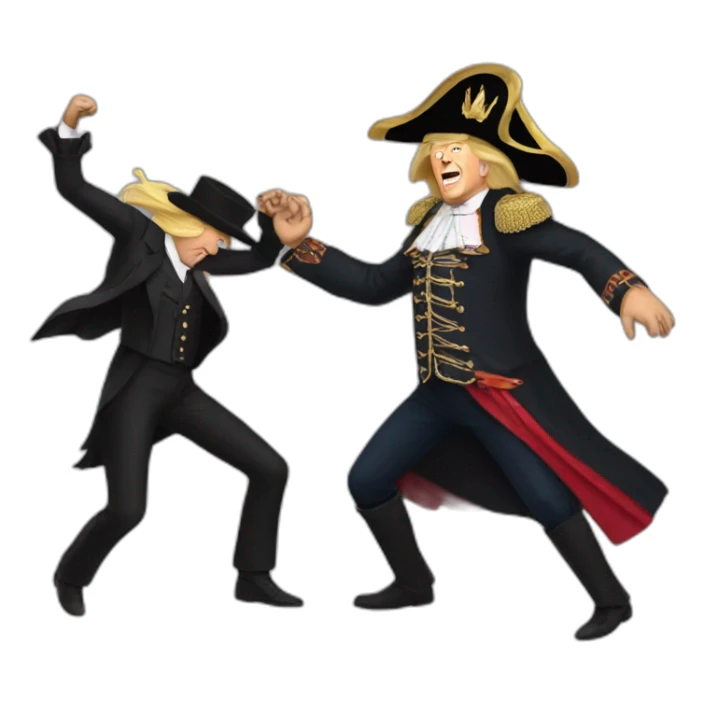 Trump dancing with vlad the impaler sticker