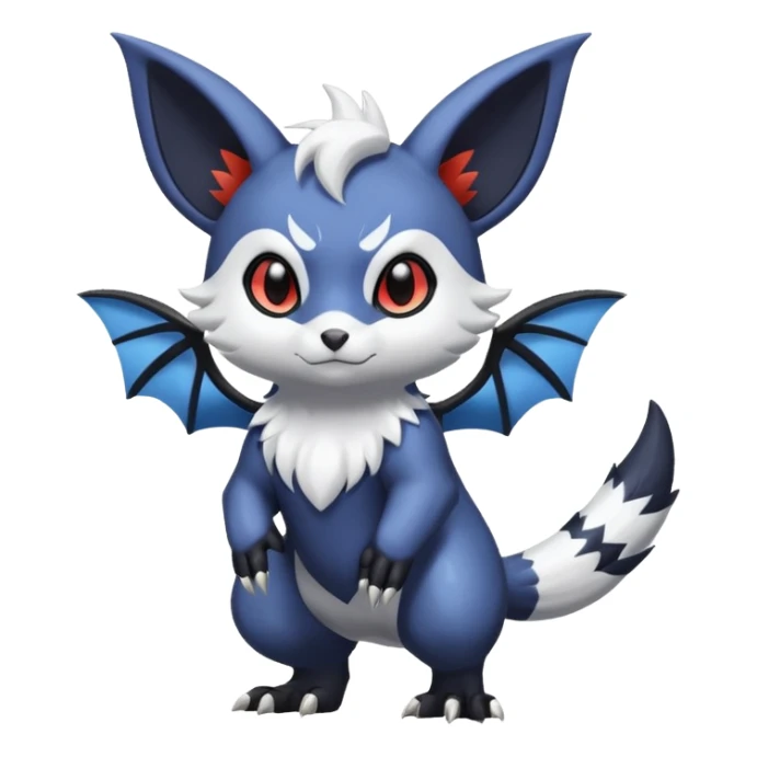 Shiny Furret-Litten-Absol-Noibat-Hybrid (Full body) sticker