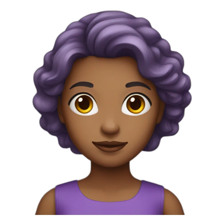Girl in purple dress  sticker