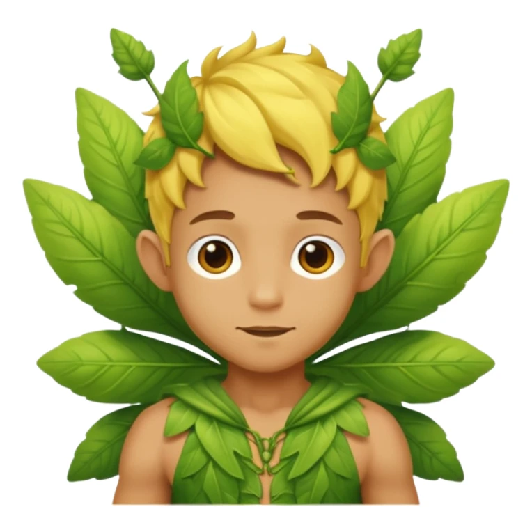 yellow male fairy, tan skin sticker