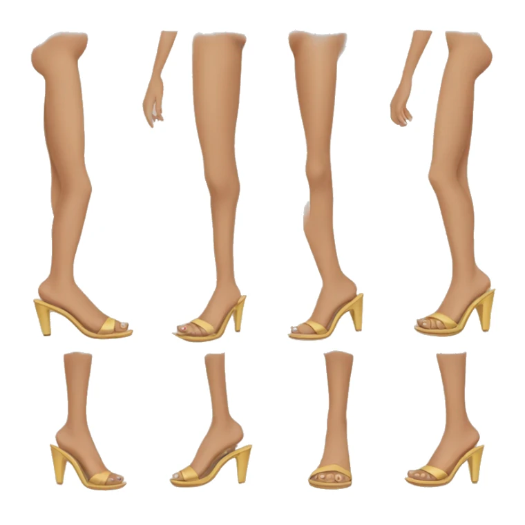 woman wearing high heel sandals sticker