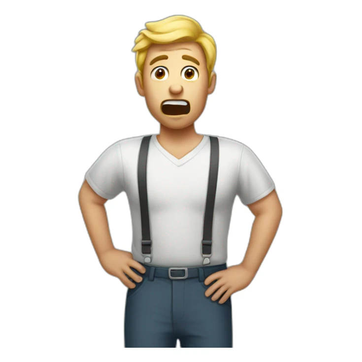 Man who farts a lot sticker