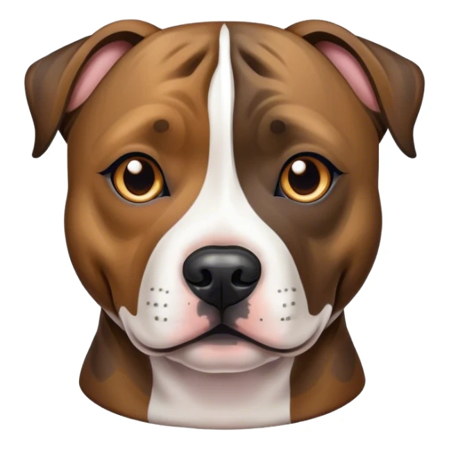 Staffordshire terrier brindle coat sticker