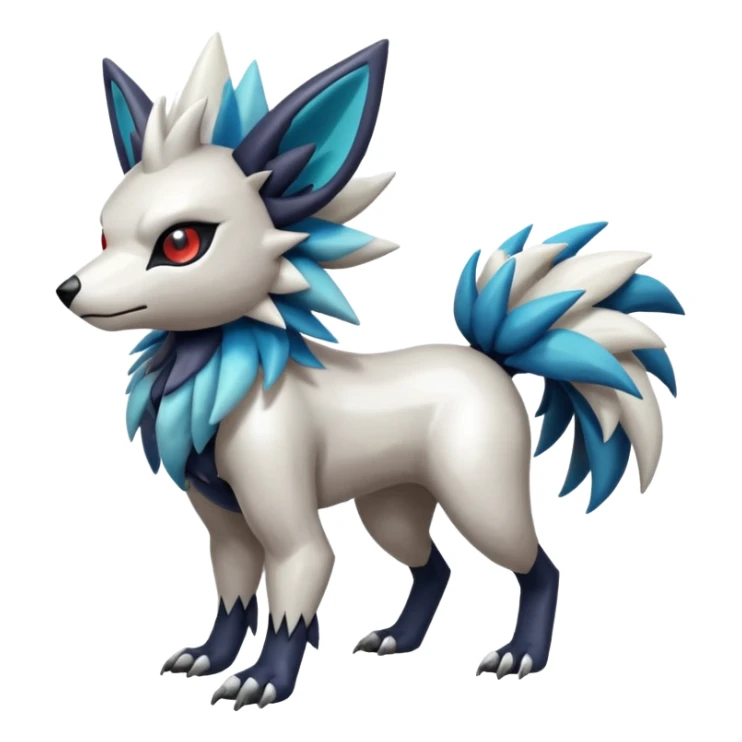 Shiny Zigzagoon-Absol-Trico-Hybrid (Full body) sticker