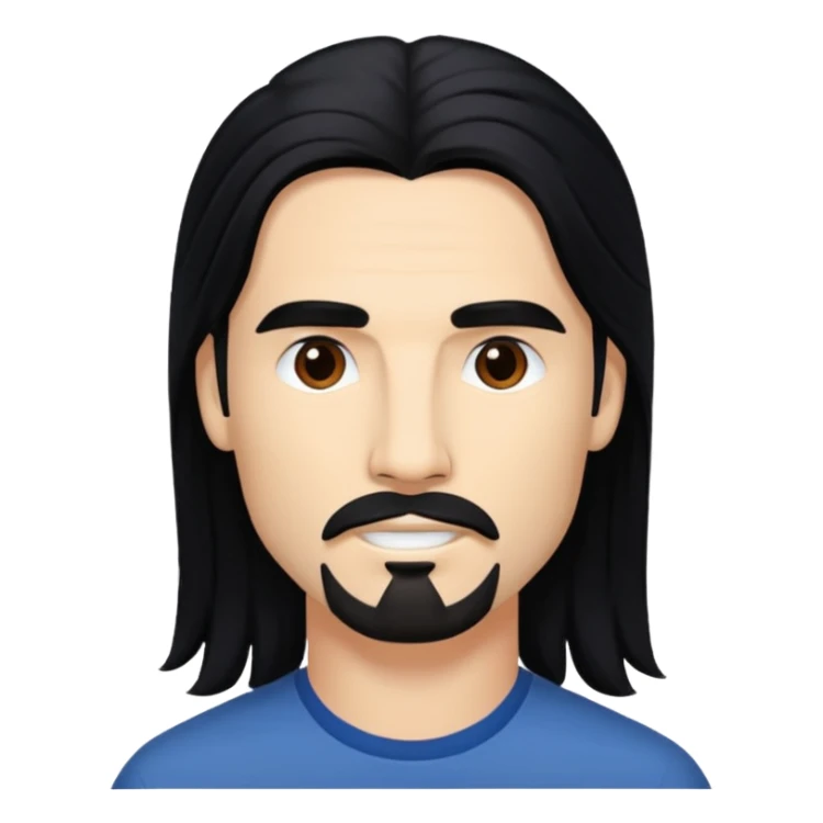 Kevin Richardson with long black hair sticker