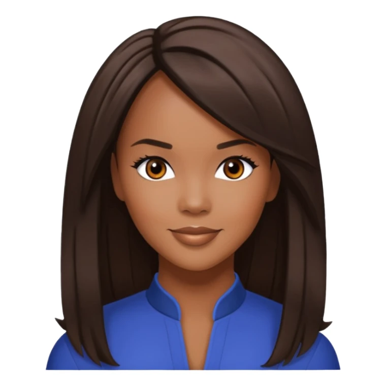 LeToya Luckett with long dark brown hair sticker