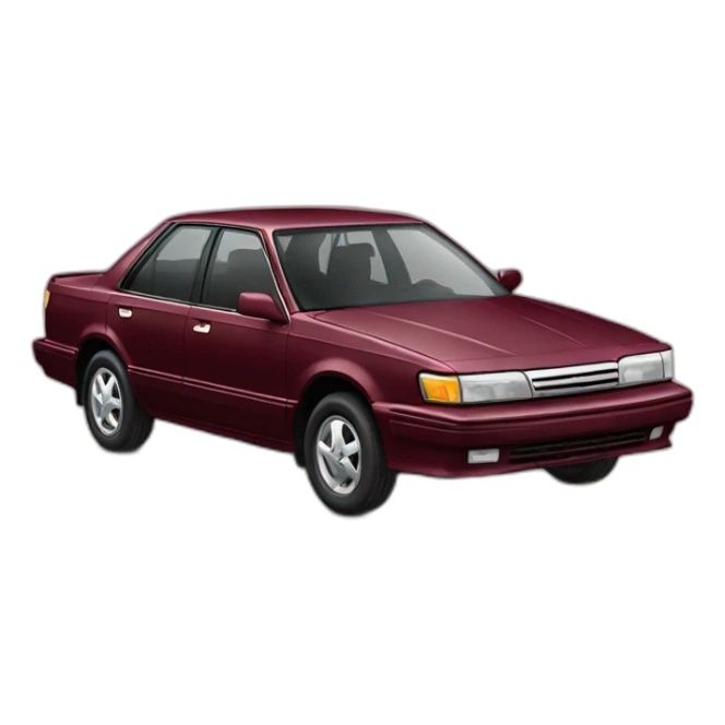 1992 Toyota Camry burgundy sticker