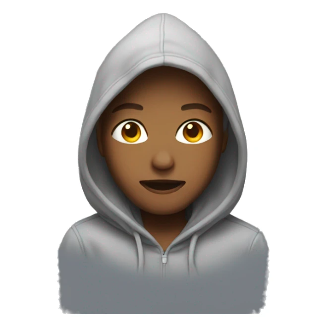 Star wearing a hoodie sticker