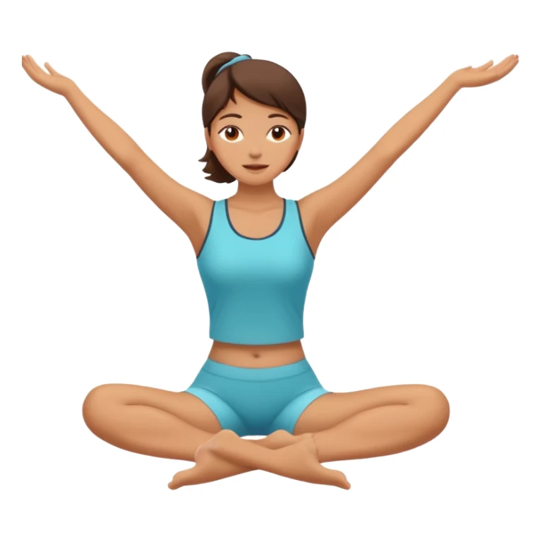 The woman who just woke up is stretching lazily sticker