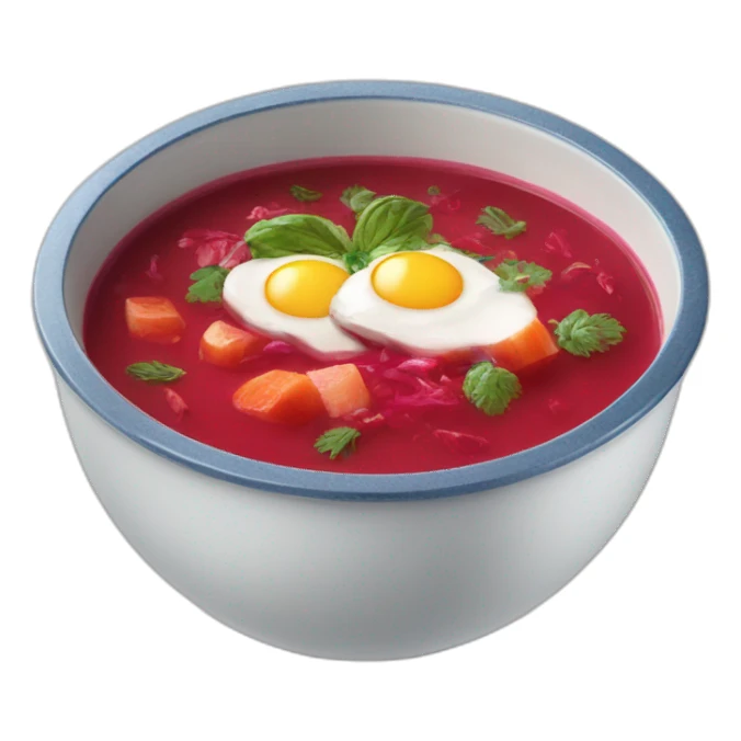 bosch logo on top of bowl of borscht sticker