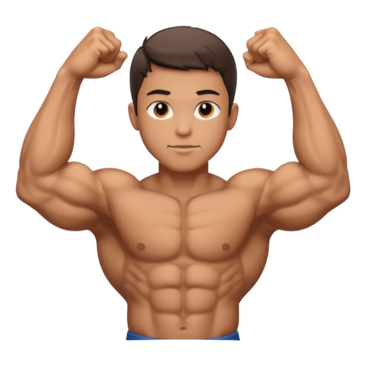 muscular boy with veiny hands arms and biceps sticker
