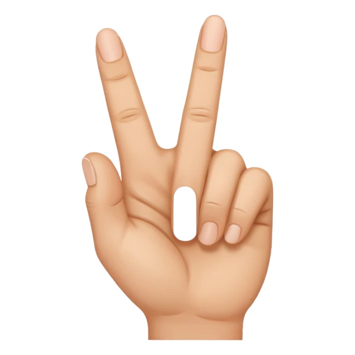 middle finger with thumb sticking out as well sticker