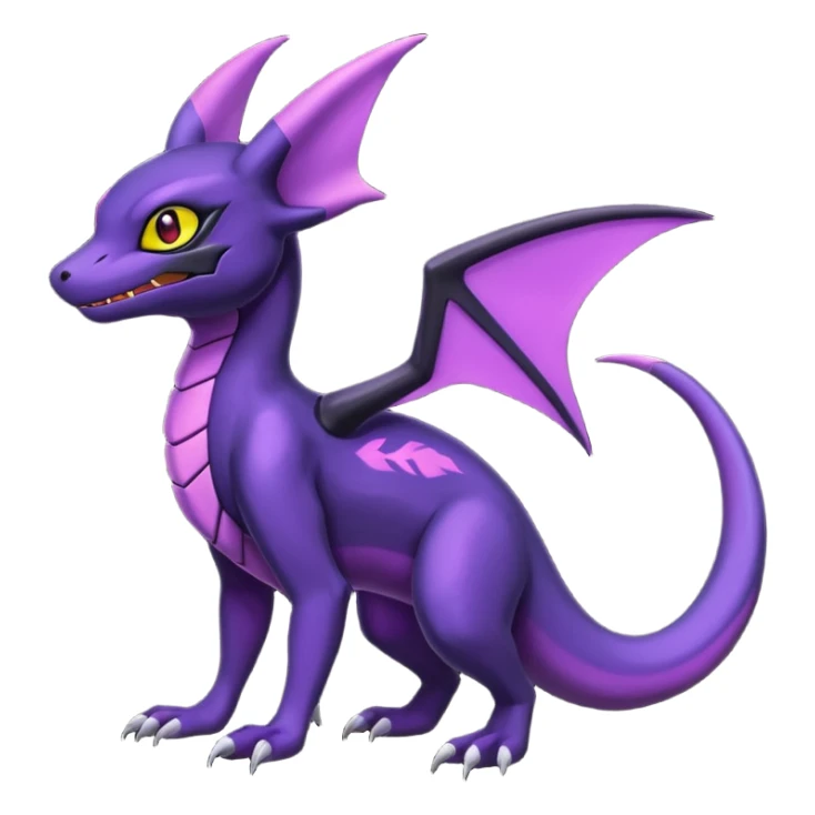 Shiny Salandit-Noivern-Umbreon-Hybrid (Full body) sticker